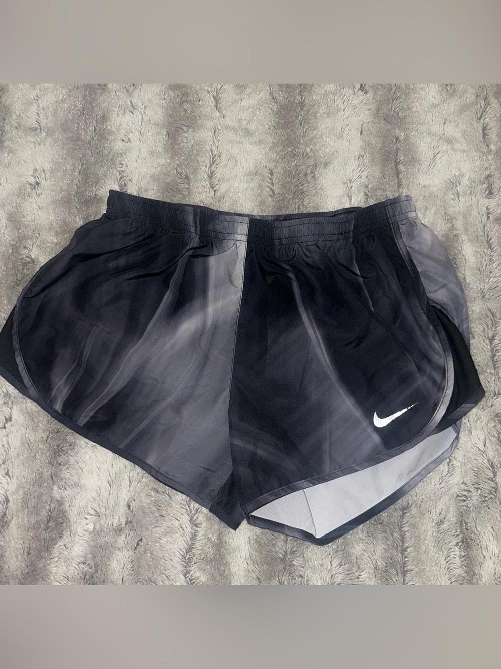 women’s small ‘Nike’ black/grey fri-fit running shorts